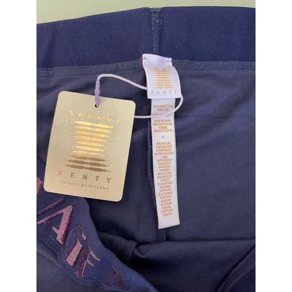 NWT Savage X Fenty Vaporwave Forever Savage Legging Navy SZ 3X - Picture 6 of 6